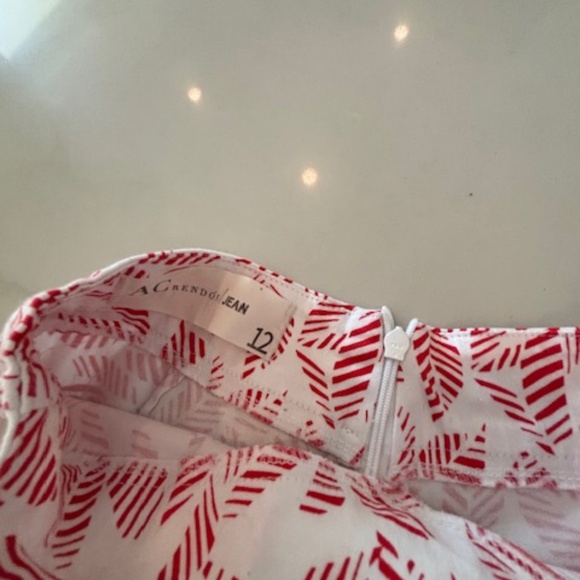 Girls AC Rendon Skort Red / White Size 12 - Picture 2 of 3